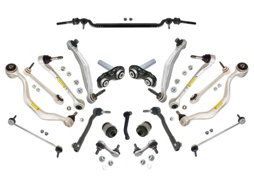 BMW Suspension Control Arm Kit - Front and Rear (20 Pieces) 33551095532 - Lemfoerder 3084735KIT